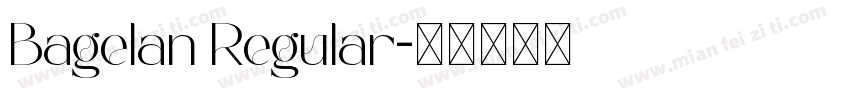 Bagelan Regular字体转换